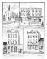 Court House, Frank Wenrich, Wesley Hammer, R.F. Lee, J.F. Dengler, W.F. Huntzinger, Schuylkill County 1875